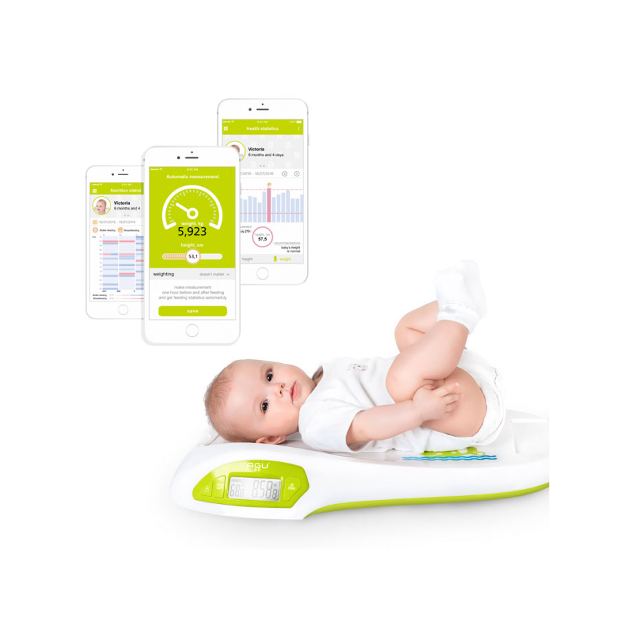 AGU Vaga digitalna sa stadiometrom za bebe WALLY BSS1