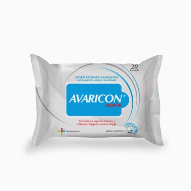 Avaricon Hemor vlažne maramice 20 komada