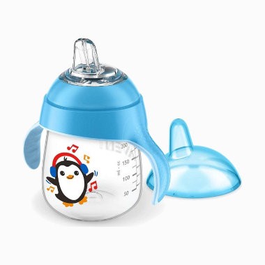 AVENT PREMIUM MAGIČNA ŠOLJA 260ML (PLAVA) MEKANI KLJUN 6130