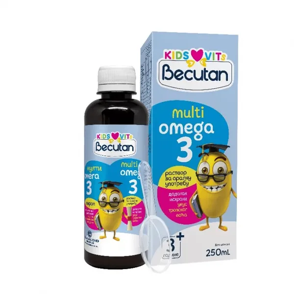 Becutan Kids Vits Multiomega-3 sirup 250ml