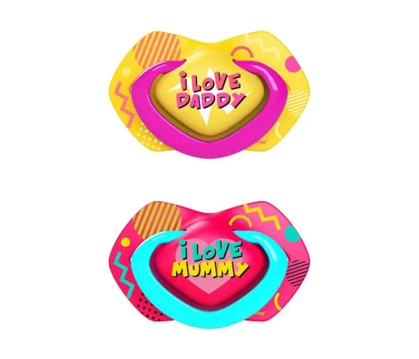 Canpol Babies Silikonska Varalica 0-6 M Neon 2 KOM 22/654 Blue, Pink