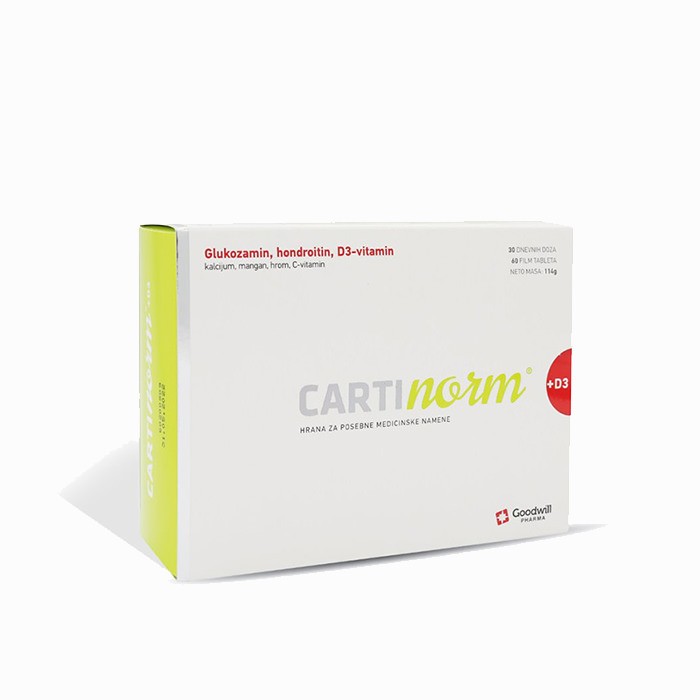 Cartinorm + D3 tablete - 60 tableta