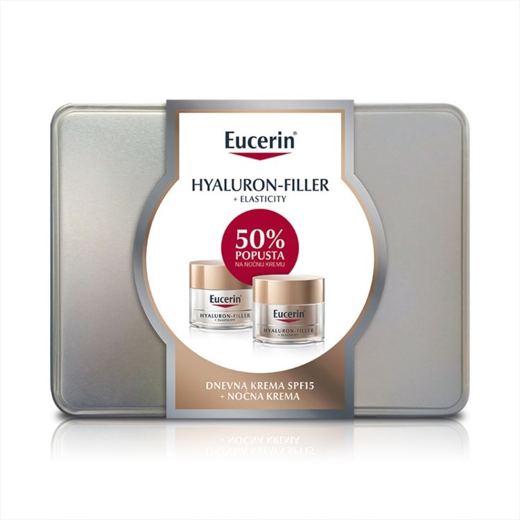 Eucerin Hyaluron-Filler + Elasticity dnevna krema 50ml + noćna krema 50ml