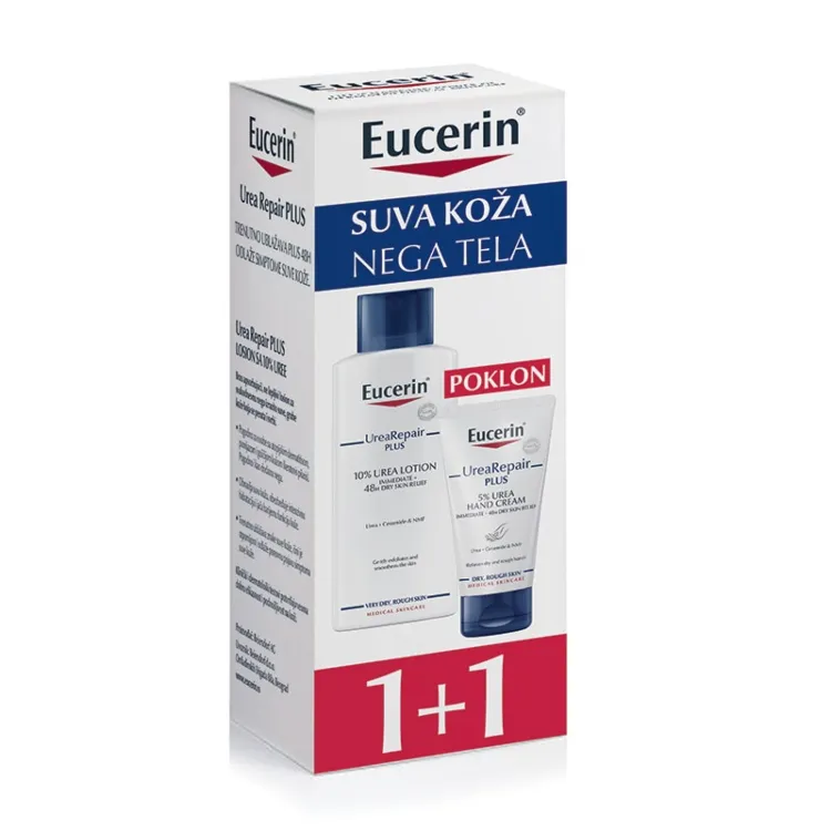 Eucerin set K290 (Losion urea 10%+krema za ruke 5% urea)