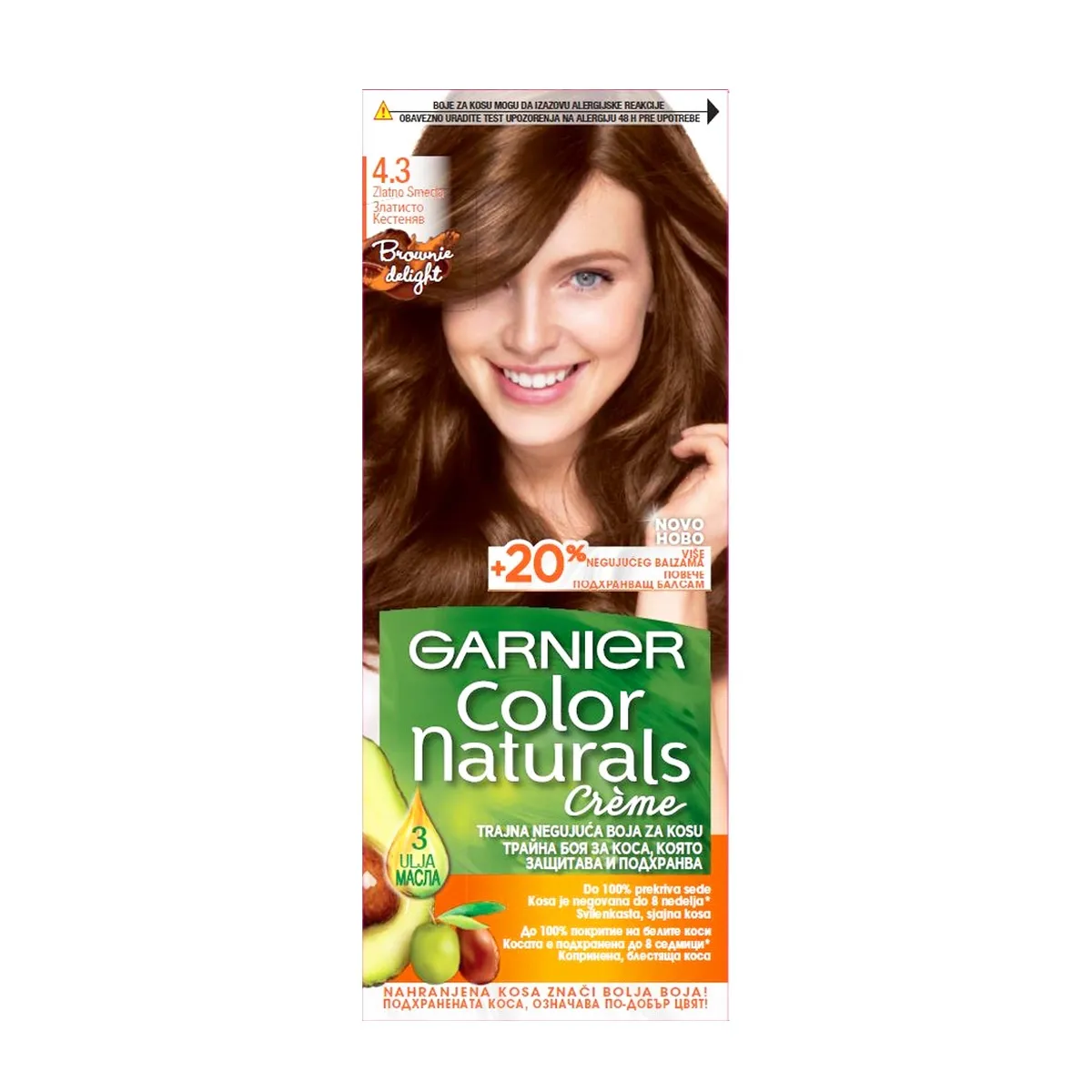 Garnier Farba Color Naturals-4.3 Zlatno Smeđa
