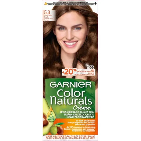 Garnier Farba Color Naturals-5.3 Zlatno Svetlo Smeđa