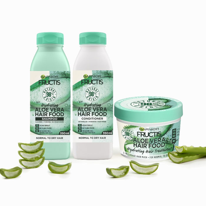 Garnier Fructis Hair Food aloe vera balzam za kosu kojoj nedostaje hidratacija 350ml
