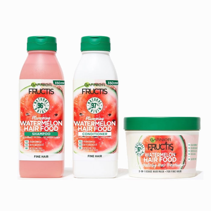 Garnier Fructis Hair Food šampon za tanku kosu lubenica 350ml