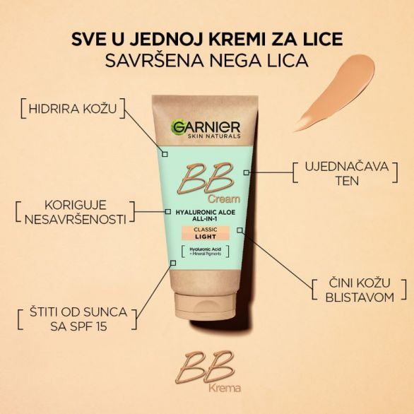 Garnier Skin Naturals BB Classic krema Light 50 ml
