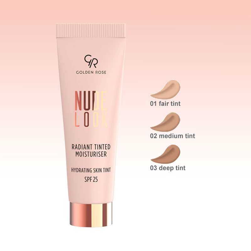 Golden Rose Nude Look hidratantna tonirana krema 02 SPF 25