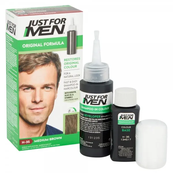 Just For Men Color Šampon-Srednje Smeđi