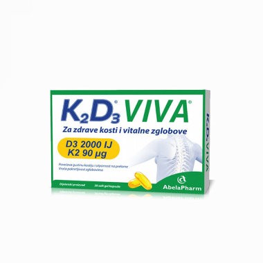 K2D3 Viva kapsule za zdrave kosti i vitalne globove