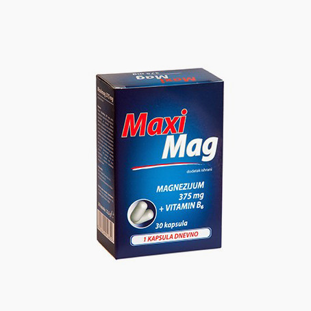 Maxi Mag kapsule Magnezijum 375 30x375mg