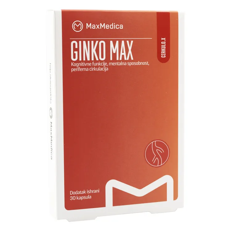 MaxMedica Ginko Max 80mg 30kapsula
