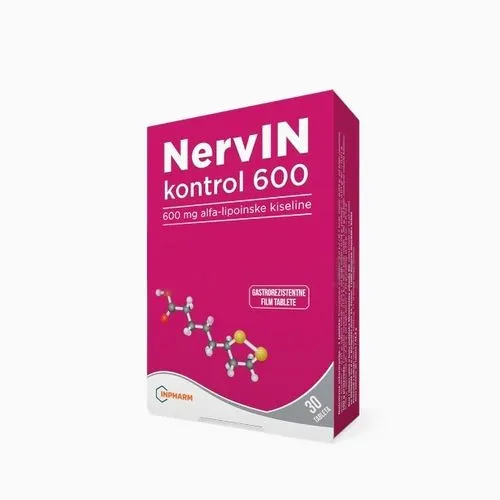 NervIN kontrol 600 100mg alfa-lipoinske kiseline