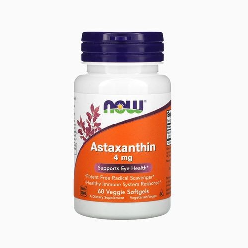 Now - Astaxanthin 4 mg 60 kapsula