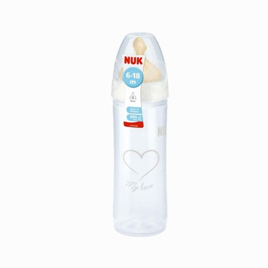 NUK - flašica plastična kaučuk 6-18m 741646