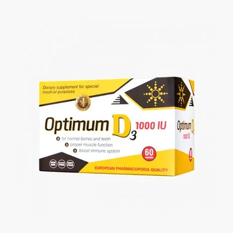 Optimum D3 1000 IU 60 kapsula