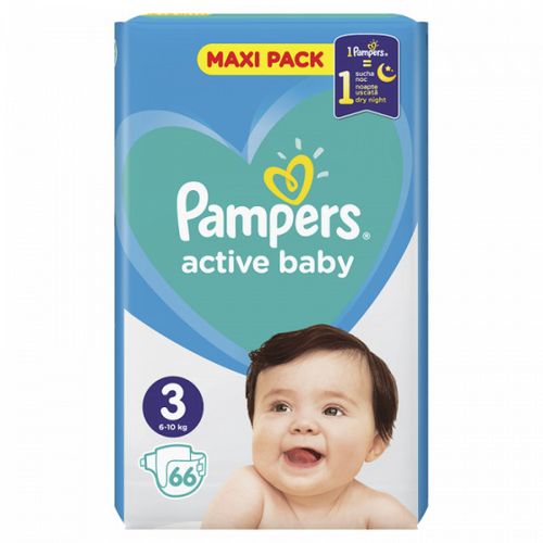 Pampers 3 Active baby 66 kom