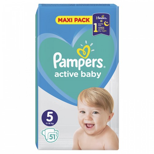 Pampers 5 Active baby 51 kom
