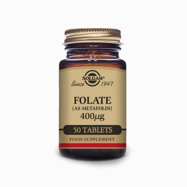 Solgar Folate (metafolin) 400mcg 50 tableta