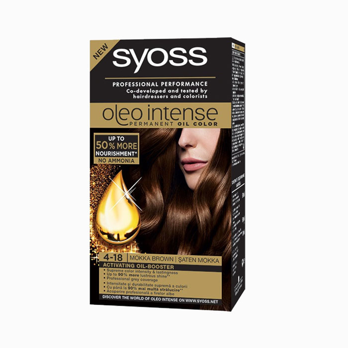 Syoss Oleo Intense 4-18 Mokka smeđa bez amonijaka