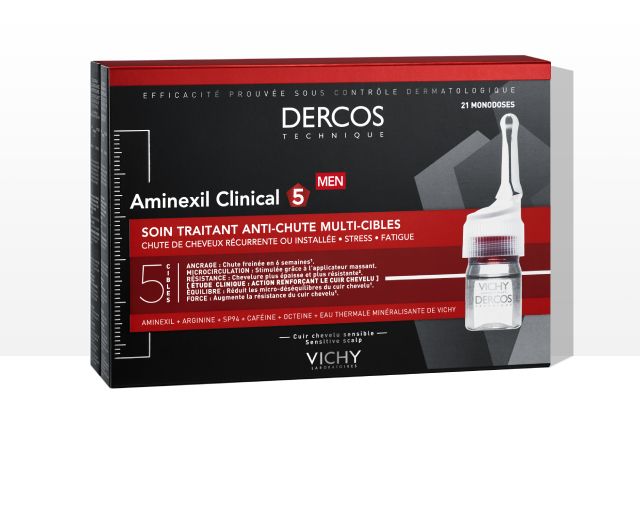 Vichy DERCOS aminexil clinical 5 ampule protiv opadanja kose za muškarce 6ml 21komad 2748