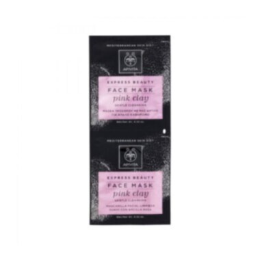 Apivita maska ružičasta glina 2 x 8ml