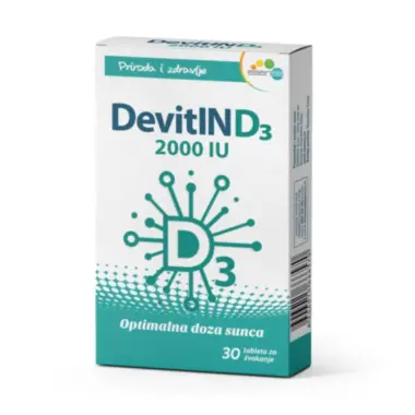 DevitIN D3 2000iu tablete za žvakanje