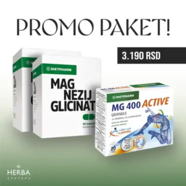 Dietpharm Promo paket – Magnezijum Glicinat i Mg 400 Active