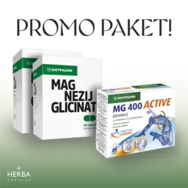 Dietpharm Promo paket – Magnezijum Glicinat i Mg 400 Active