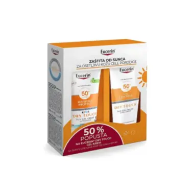 Eucerin set - Sun Dry Touch gel-krem SPF50+ 200ml + Kids Dry Touch gel-krem SPF50+ 200ml