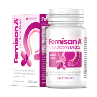 Femisan A plus zlatna maka 60 kapsula