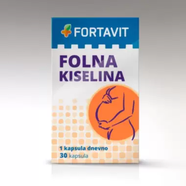 Fortavit Folna Kiselina 400mcg 30kapsula