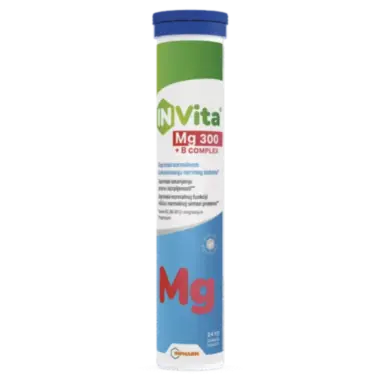 InVita Mg 300mg + B-kompleks 24 šumećih tableta
