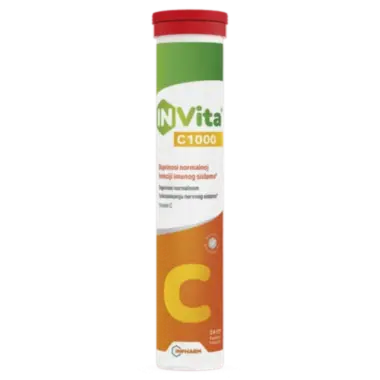 InVita Vitamin C 1000mg 24 šumećih tableta