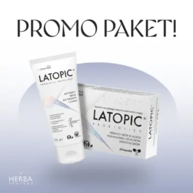 Latopic Promo paket Krema za lice i telo + Probiotik