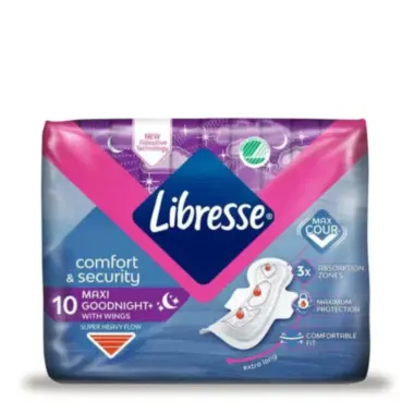 Libresse comfort & security  Maxi Night+ higijenski ulošci 10 komada