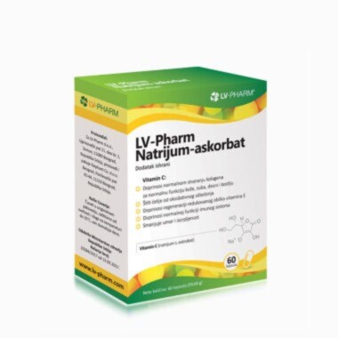 LV-Pharm Natrijum askorbat 60 kapsula
