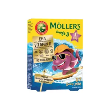 Moller's Omega-3 Jelly Fish - gumene ribice sa ukusom marakuje 27 gumenih ribica