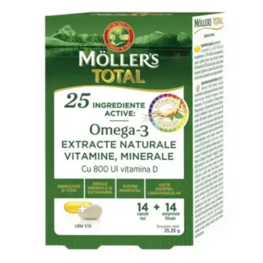 Mollers Total 14 kapsula i 14 tableta