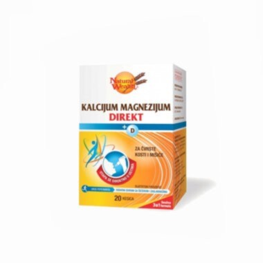 Natural Wealth Kalcijum Magnezijum direkt + D 20 kesica