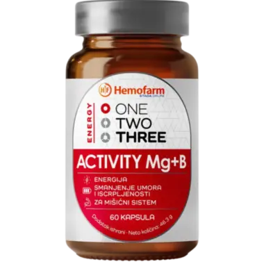 One Two Three ACTIVITY Mg+B6 60 kapsula