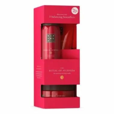 Rituals Ayurveda Set piling 125ml + krema za telo 70ml + penušavi gel 50ml