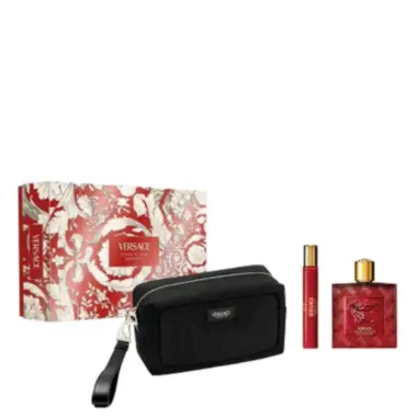 Versace Eros Flame Set for Men EDP 100ml + EDP 10ml + Neseser