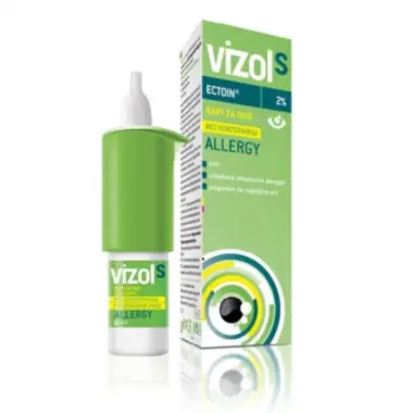Vizol S allergy 2% ectoin kapi za oči 10ml